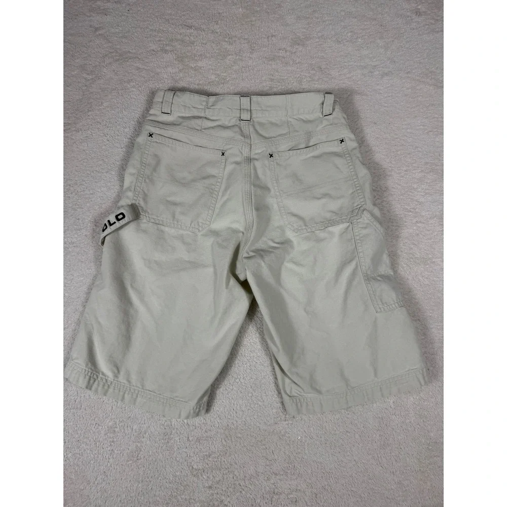 Polo Jeans Co Ralph Lauren Carpenter Shorts Boys 14 Beige Good Utility Workwear